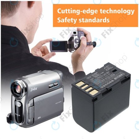 Batterie für JVC EX-Z2000, GR-D720, D740, D750, D770, 2400mAh, Li-Ion, 7.4V, BN-VF823, HQ