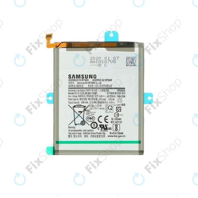 Samsung Galaxy A71 A715F - Akku Batterie EB-BA715ABY 4500mAh - GH82-22153A Genuine Service Pack