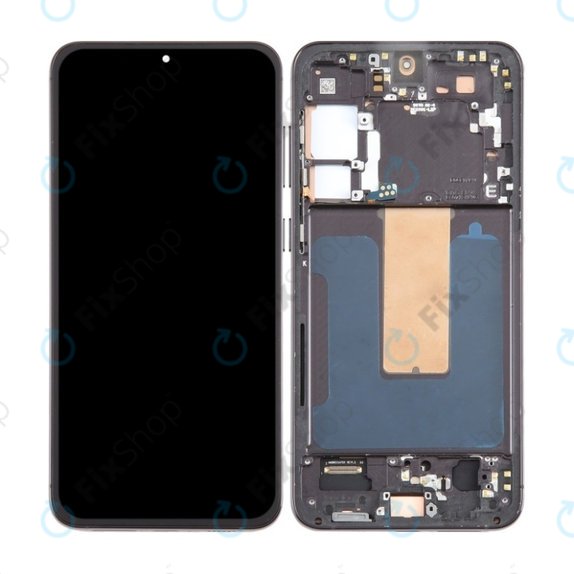 Samsung Galaxy S23 Plus S916B - LCD Display + Touchscreen Front Glas + Rahmen (Phantom Black) TFT