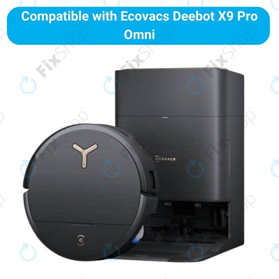 Ersatzteilset für Ecovacs Deebot X9 Pro Omni (1x Hauptbürste, 2x Filter, 2x Seitenbürste)