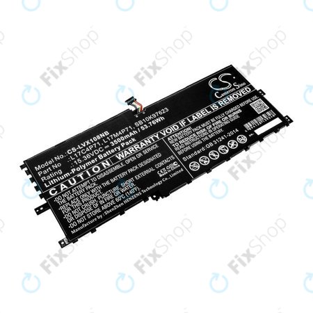 Batterie für Lenovo ThinkPad X1 Yoga 2018, 3500mAh, Li-Pol, 15.36V, L17C4P71, HQ