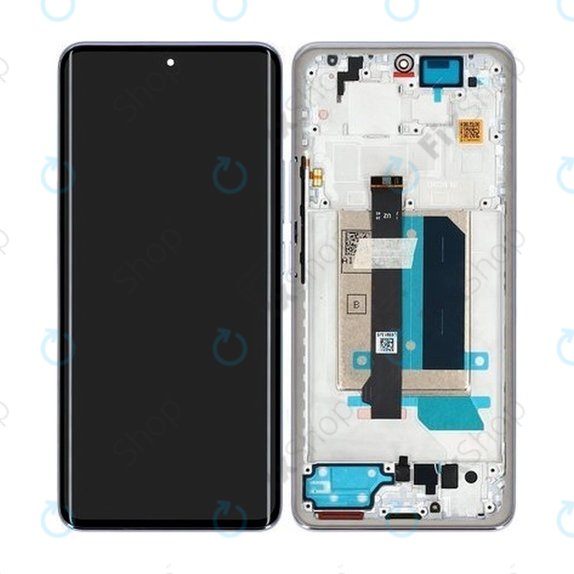 Xiaomi Redmi Note 14 Pro+ 5G - LCD Display + Touchscreen Front Glas + Rahmen (Lavender Purple) - 5600180O16U00 Genuine Service Pack