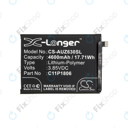 Batterie für Asus Zenfone 6 2019, 4600mAh, Li-Pol, 3.85V, C11P1806, HQ