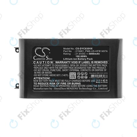 Dyson V8 - Akku Batterie 215681, PM8-US-HFB1497A Li-Ion 21.6V 5000mAh HQ