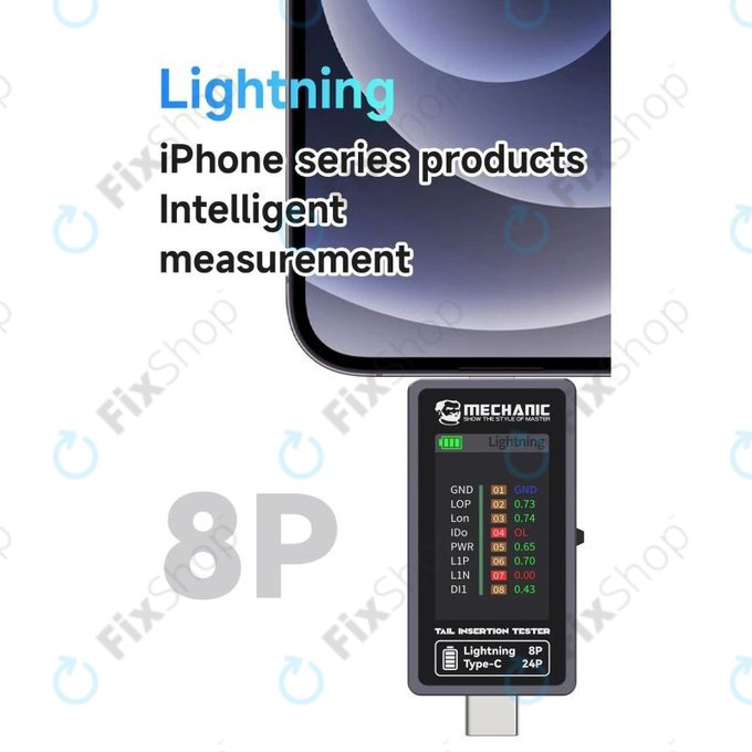 Mechanic T-824 - Ladeanschluss-Tester