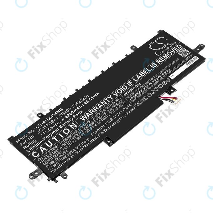 Akku batterie für Asus ZenBook 14, Flip 14, 4200mAh, Li-Pol, 11.55V, C31N1841, HQ