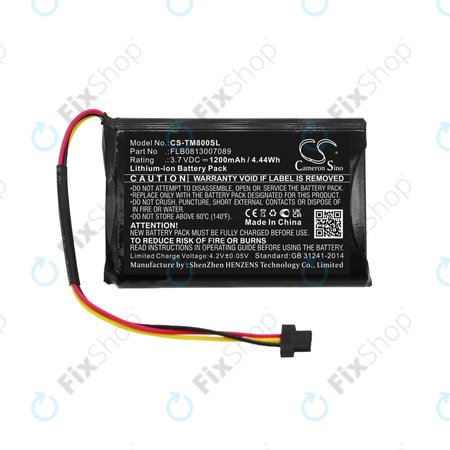 Batterie für TomTom One XL Traffic, XL 30 Europe 31, 1200mAh, Li-ion, 3.7V, FLB0813007089, HQ