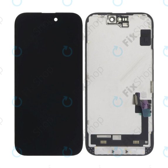 Display Soft OLED für iPhone 15, Touchscreen-Glas mit Rahmen, DIAGNOSTIC