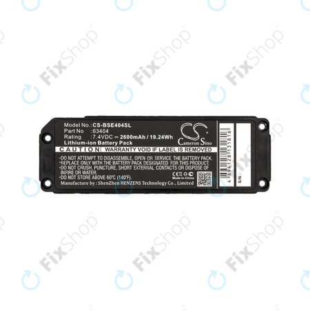 Batterie für Bose 413295, Bose SoundLink Mini, 2600mAh, Li-Ion, 7.4V, 063404, HQ