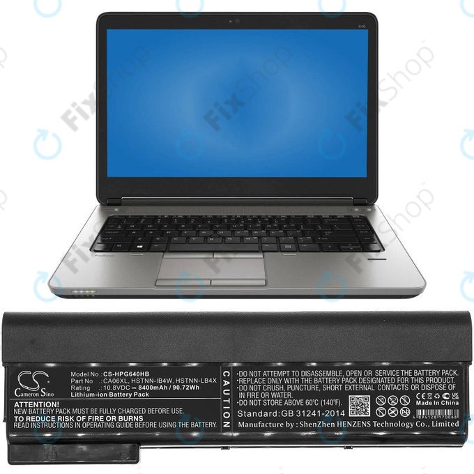Akku batterie für HP ProBook 640 G1, 650 G1, 655 G1, 645 G1, 8400mAh, Li-Ion, 10.8V, CA06XL, HQ