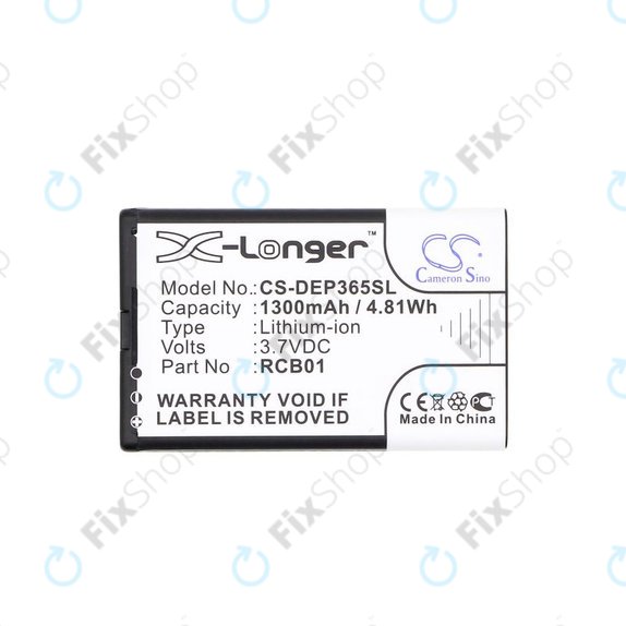 Akku batterie für Doro Primo 365, 1300mAh, Li-Ion, 3.7V, RCB01, HQ