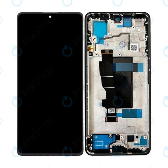 Xiaomi Redmi Note 13 Pro 5G 2312DRA50C - LCD Display + Touchscreen Front Glas + Rahmen (Midnight Black) OLED