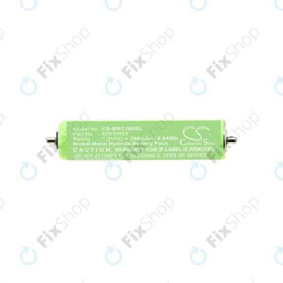 Akku batterie für Braun 1000, 180, 2000, 3000, 4735, 5411, Cruzer1, Cruzer Z20, 700mAh, Ni-MH, 1.2V, 67030922, HQ