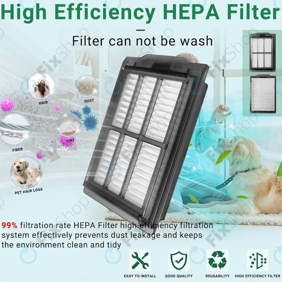 HEPA-Filter, 2 Stk. für iRobot Roomba Plus 505, 507, 405, 4020
