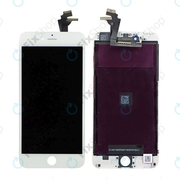 Display für iPhone 6 Plus, White, Touchscreen-Glas mit Rahmen