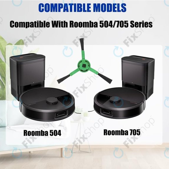 Seitenbürste, 2 Stk. für iRobot Roomba Max 705, Plus 504, 505