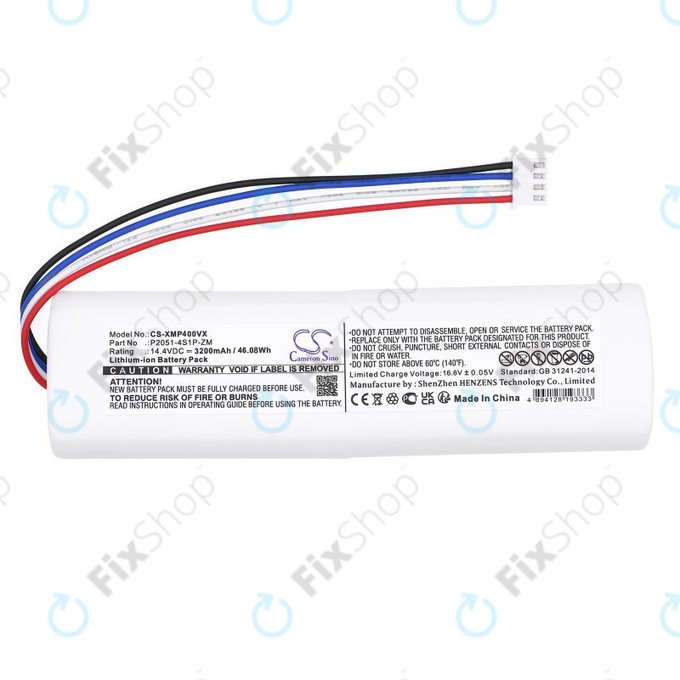 Akku batterie für Xiaomi Mi Robot Vacuum Mop 2, Mijia Sweeping Vacuum Cleaner 2C, 3200mAh, Li-Ion, 14.4V, P2051-4S1P-ZM, HQ