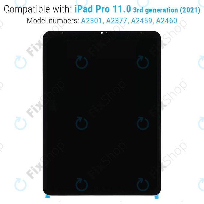 Apple iPad Pro 11.0 (3rd Gen 2021, 4th Gen 2022) - LCD Display + Touchscreen Front Glas Refurbished
