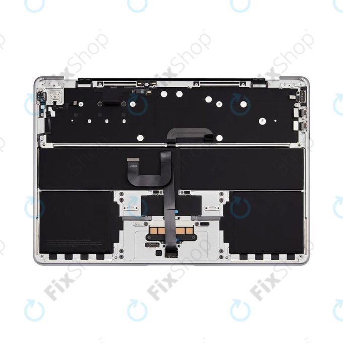 Oberer Tastaturrahmen für MacBook Air 13", A3113 (2024), mit US-Tastatur und Akku, Silver, 661-40228, Genuine Apple
