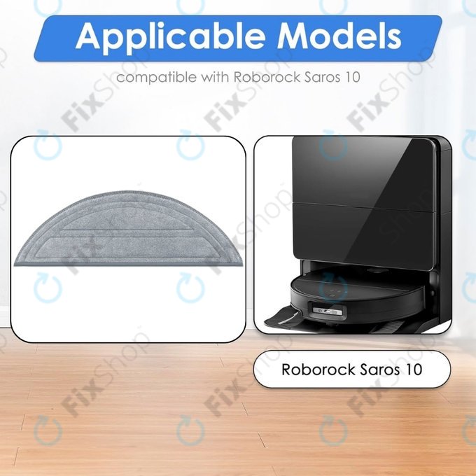 Wischtuch, 2 Stk. für Xiaomi Roborock Saros 10