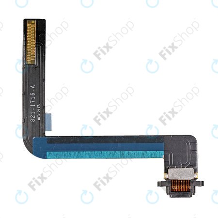 Apple iPad (6th Gen 2018) - Ladestecker Ladebuchse + Flex Kabel (Black)