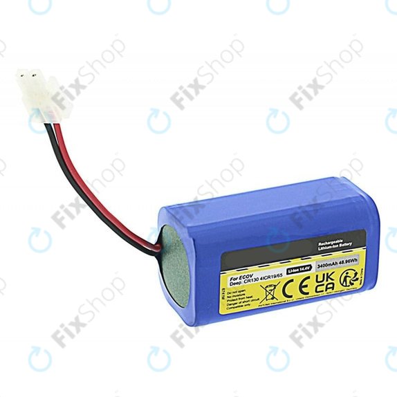 Ecovacs Deebot CEN-series, CR-series, N79-series, X500-series - Akku Batterie 4ICR19/65 Li-Ion 14.8V 3400mAh