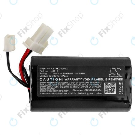 Vorwerk Kobold VG100 - Akku Batterie 48813 Li-Ion 7.4V 2500mAh HQ