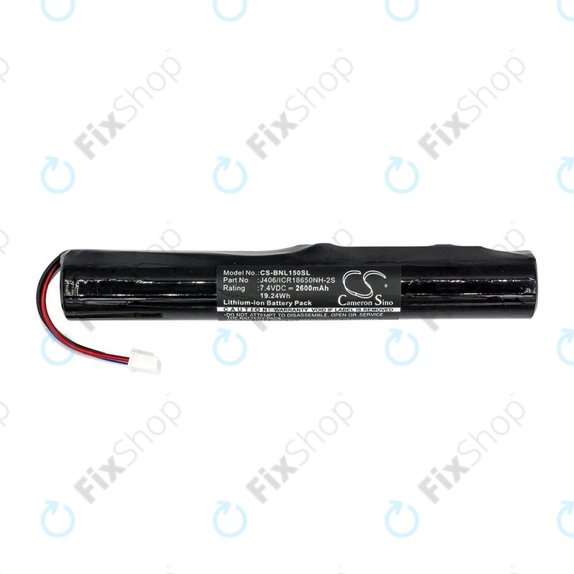 Batterie für Bang & Olufsen Beolit 15, 17, Beoplay A2, 2600mAh, Li-Ion, 7.4V, J406/ICR18650NH-2S, HQ