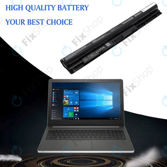 Akku batterie für Dell Inspiron 14, 15, 17, Vostro 14, 15, 2600mAh, Li-Ion, 14.8V, GXVJ3, HQ