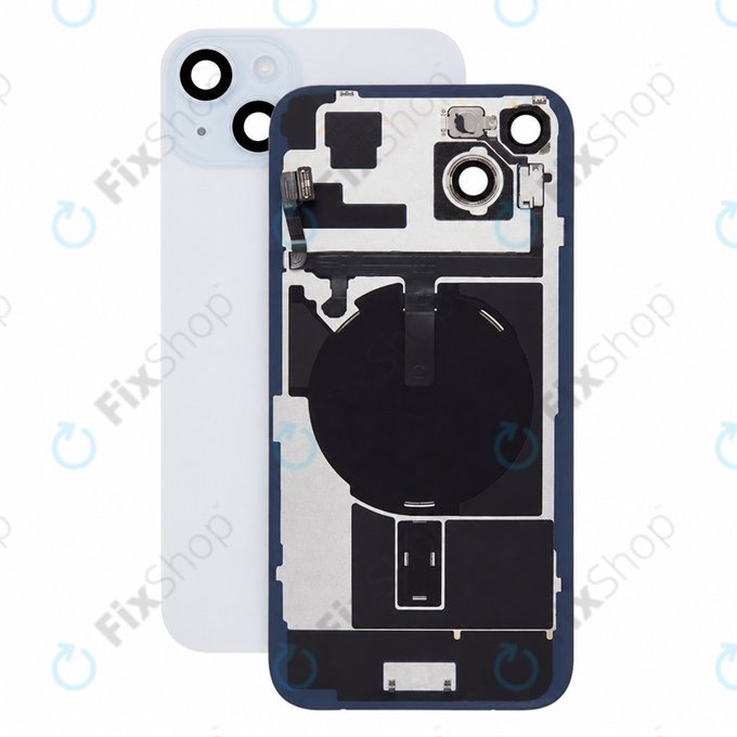 Glas der Rückabdeckung für iPhone 15 Plus, Black, Pulled A