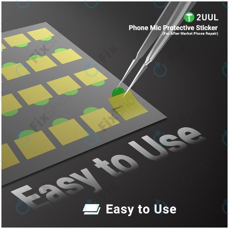 Schutzaufkleber für Telefon-Mikrofone, 2UUL DA32, 500 Stk./Packung