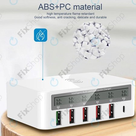 WLX-818F Service-Ladestation mit USB 3.0 und USB-C