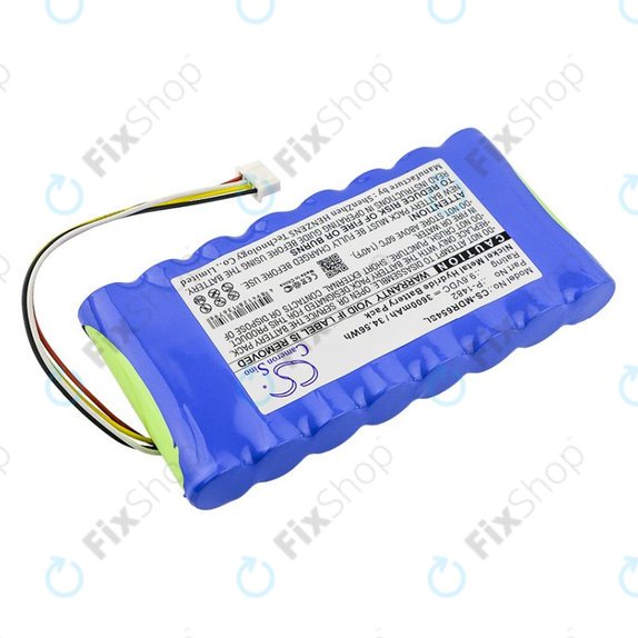 Akku batterie für Chauvin Arnoux 6116, 8335, Scopix Mobiles Oscilloscope II, Megger CA 6543, 3600mAh, Ni-MH, 9.6V, P-1482, HQ