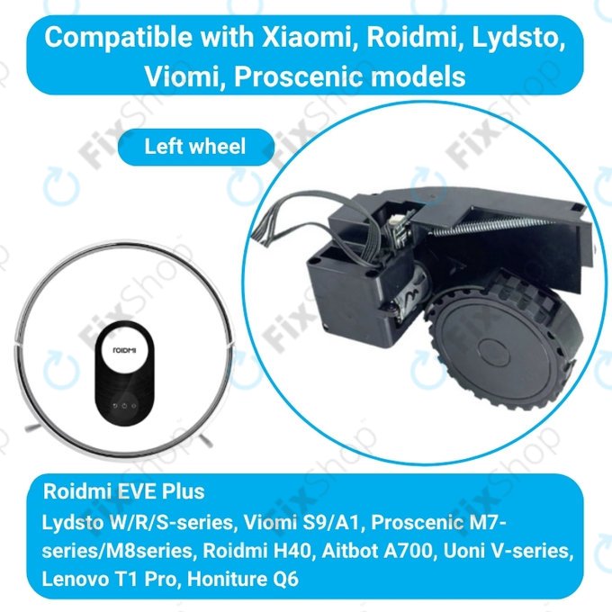 Roidmi EVE Plus - Rad mit Motor (Links) (Schwarz)