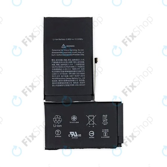 Akku Batterie für iPhone XS Max, 3174mAh, Service Pack