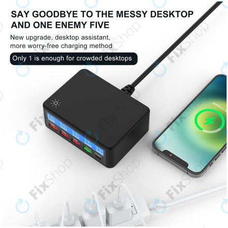 FixPremium - USB-Service-Ladestation mit USB 3.0 und USB-C