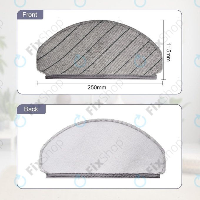 Wischtuch, 2 Stk. für Ecovacs Deebot N20, N20 Plus, N20 Pro Plus