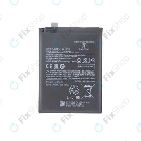 Xiaomi Mi 11 Lite 4G, Mi 11 Lite 5G, 11 Lite 5G NE - Akku Batterie BP42 4250mAh