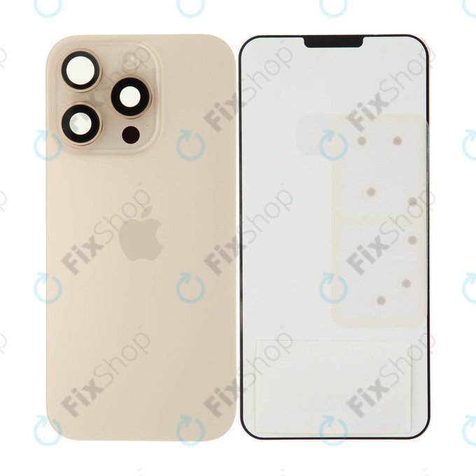 Backcover Glas für iPhone 16 Pro | Desert Titanium | 661-49557 | Genuine Apple