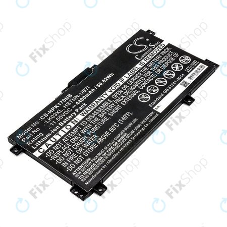 Akku batterie für HP Pavilion X360 15-CR0001NM, 4400mAh, Li-Ion, 11.55V, LK03XL, HQ