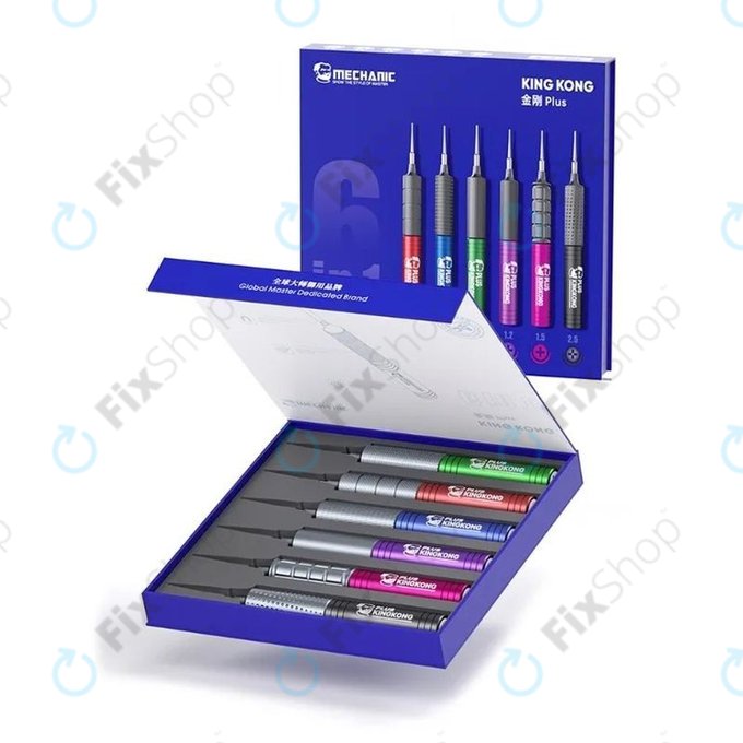 Mechanic KING KONG+ - Torx, Tri-point, Cross Schraubendreher Set - 6Stk.