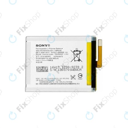 Sony Xperia XA F3111, E5 F3311 - Akku Batterie LIS1618ERPC 2300mAh - 1298-9239 Genuine Service Pack
