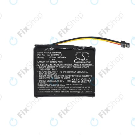 Akku batterie für TomTom GO 1000 Live, 1005, 2050, 1000mAh, Li-Ion, 3.7V, AHL03711018, HQ