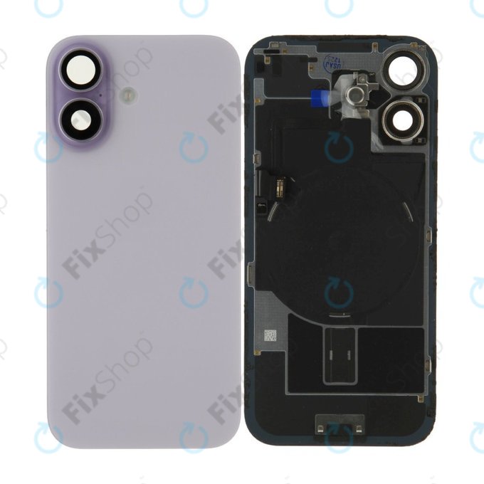 Glas der Rückabdeckung für iPhone 17, Lavender, Pulled A