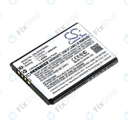 Akku batterie für Alcatel OneTouch 1013, 1035D, 1046D, 400mAh, Li-Ion, 3.7V, TLi004FA, HQ