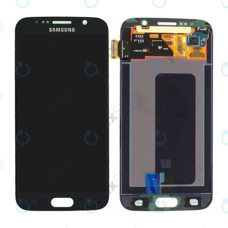 Samsung Galaxy S6 G920F - LCD Display + Touchscreen Front Glas (Black Sapphire) - GH97-17260A Genuine Service Pack