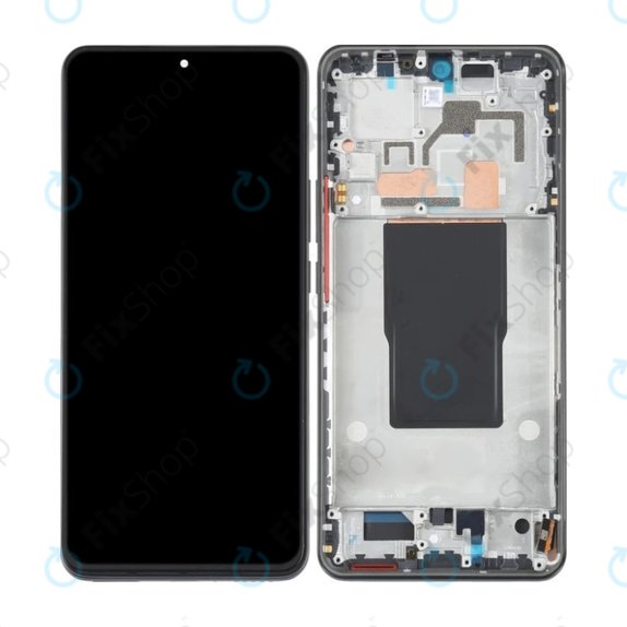 Xiaomi 12T 220712AG - LCD Display + Touchscreen Front Glas + Rahmen (Black) OLED
