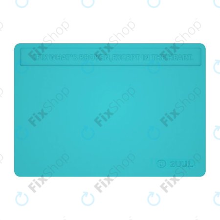 2UUL - ESD Antistatisches hitzebeständiges Silikonpad mit Anti-Staub-Beschichtung - 40 x 28cm (Blau)
