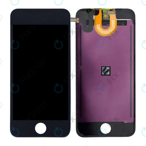 LCD-Display für iPod Touch (5th Gen, 6th Gen, 7th Gen), Black, Touchscreen-Glas mit Rahmen
