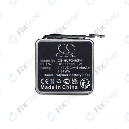 Batterie für Huawei Watch GT3 Pro 46mm, 510mAh, Li-Pol, 3.87V, HB572728EFW, HQ